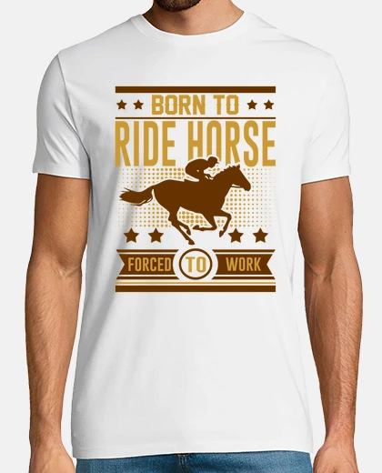 Camiseta llevado para montar a caballo obligados a trabajar