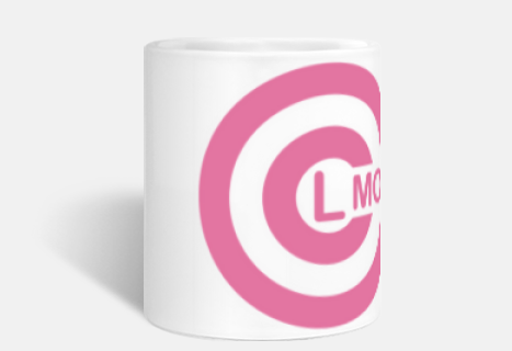 lmoe cc pink logo mug