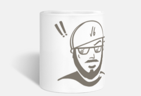 lmoe jb face gray logo mug