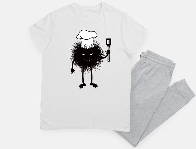 Pigiama lo chef malvagio bug divertente ama cuc