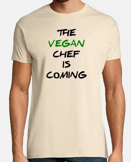 T-shirt lo chef vegano sta arrivando