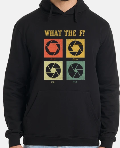 Sudadera lo que la fotografía de la cámara f