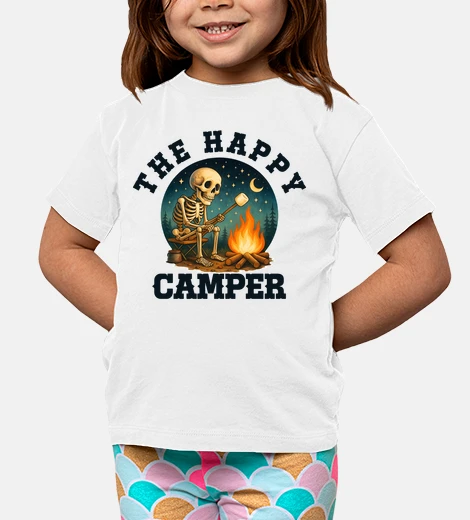 Abbigliamento lo scheletro del campeggiatore felice