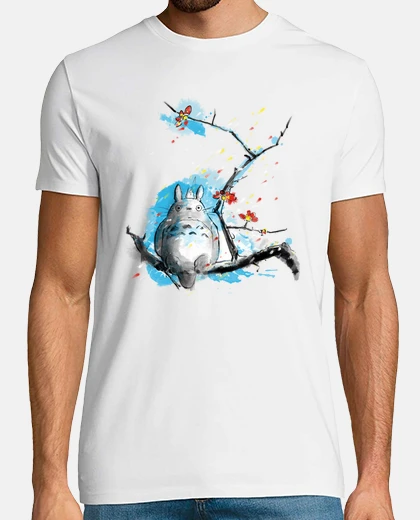 T-shirt lo spirito della foresta a la hokusai