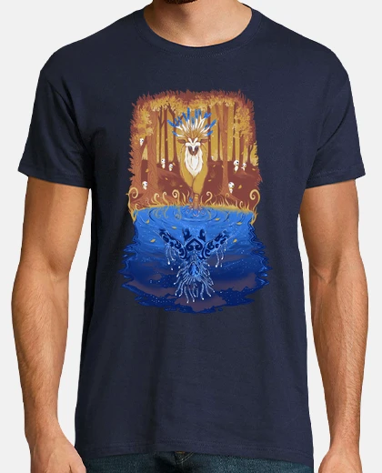 T-shirt lo spirito della foresta di autunno mens camicia