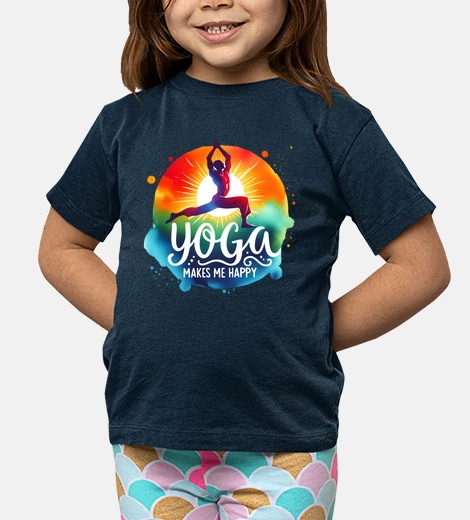 Abbigliamento lo yoga mi rende felice con i colori vi