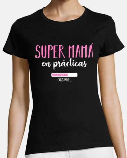 T-shirt loading super mom (pink)