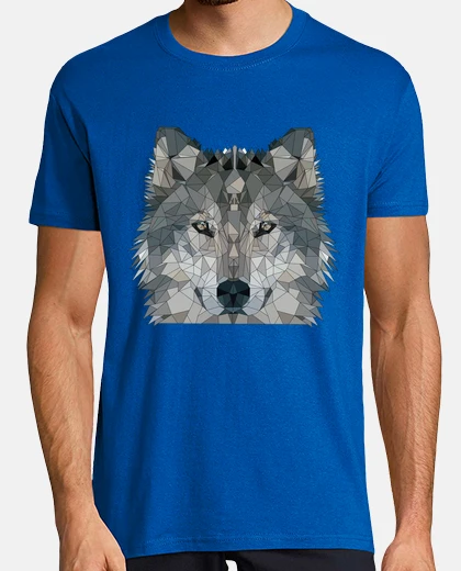 Camiseta Lobo  low poly