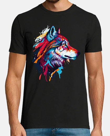 Camiseta lobo art