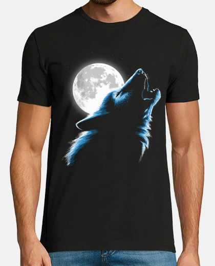 Playera Lobo luna llena