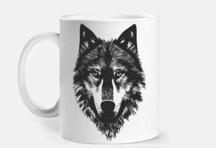 Taza Lobo solitario