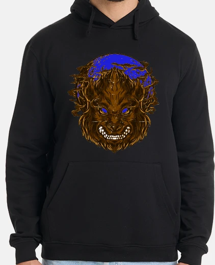 Sudadera lobo y luna