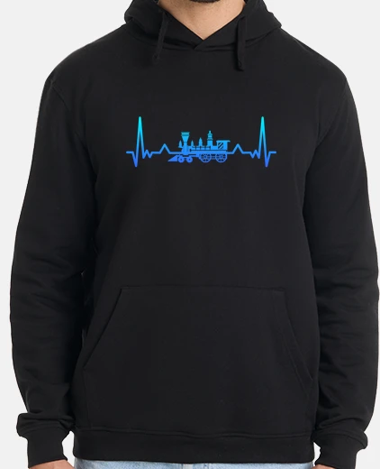 Sudadera locomotora clásica del latido del coraz