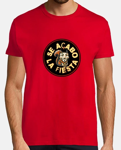 Camiseta Logo Ardilla Se Acabo La Fiesta Redondo