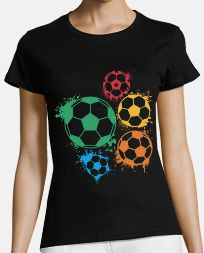 T-shirt logo astratto di astrazione di calcio