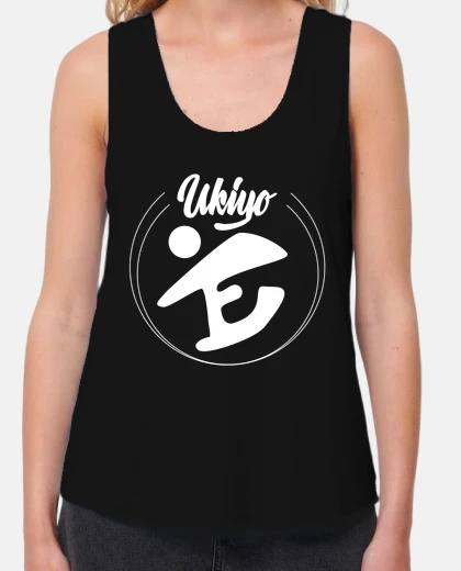 Tee-shirt logo blanc ukiyo_e