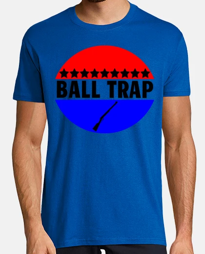 Camiseta logo de pistola de semicírculos balltra
