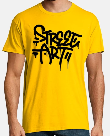 T-shirt logo dei graffiti di arte di strada