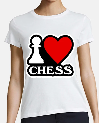 Tee-shirt logo j39aime les échecs
