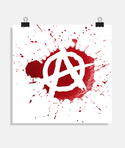 Poster logo sanguinoso dell39anarchia