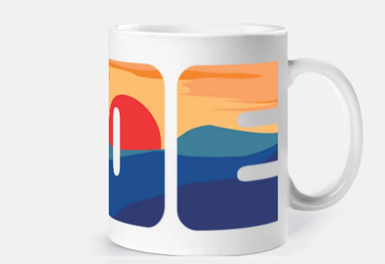 Taza logotipo de deportes al aire libre de b
