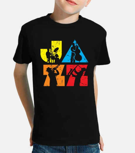 Ropa logotipo de jazz colorido moderno