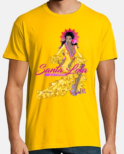 T-shirt lola santa lola flowers