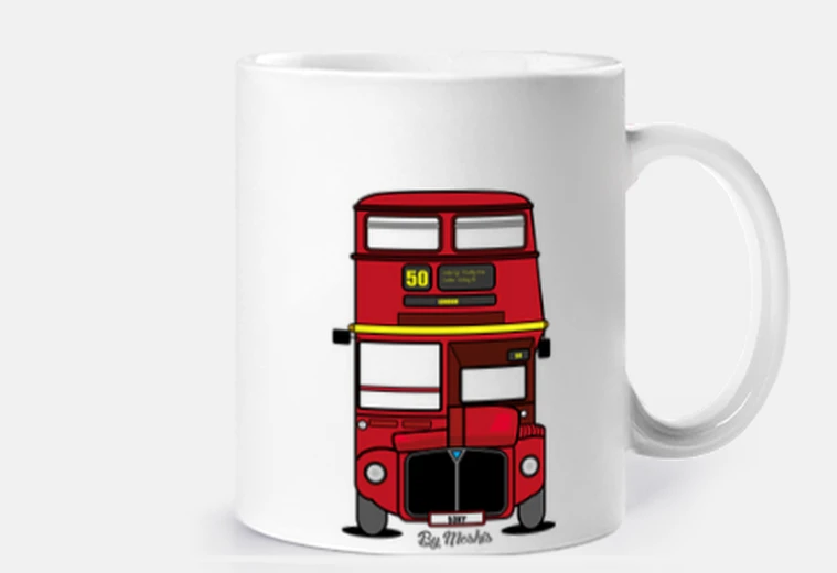Cup london bus