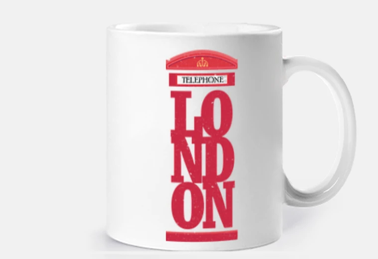 Cup london telephone booth london