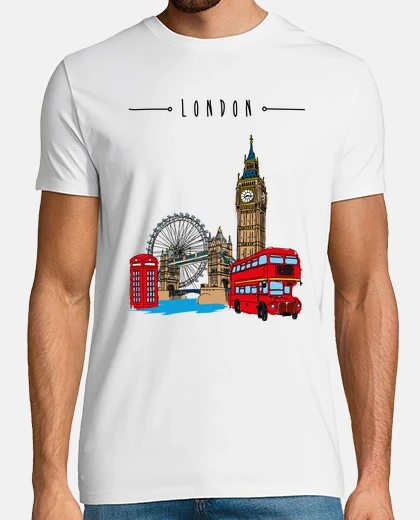 T-shirt londra, amico