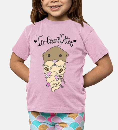 Abbigliamento lontra icecream con testi