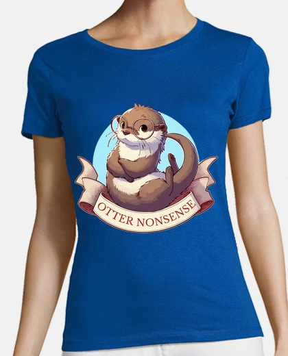 T-shirt lontra senza senso carino divertente