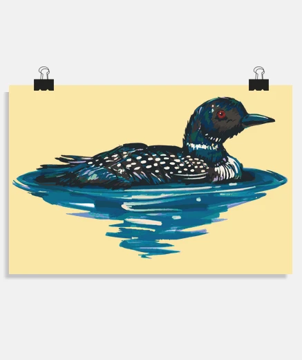Poster loon loon imbrin prince of the lakes poster class course poster observation