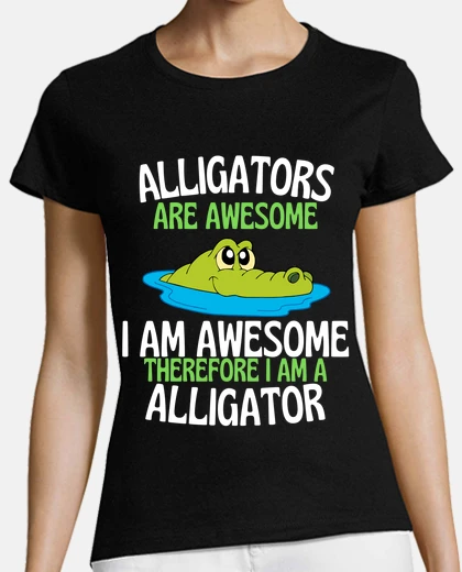 Playera los caimanes son increíbles cocodrilos 