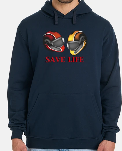 Sudadera los cascos salvan la vida