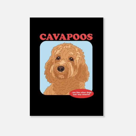 Lienzo los cavapoos son dueños de perros ... | laTostadora