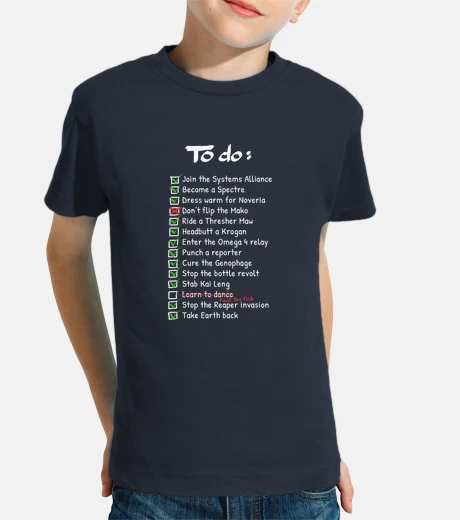 Ropa los comandantes-do camisa lista niño