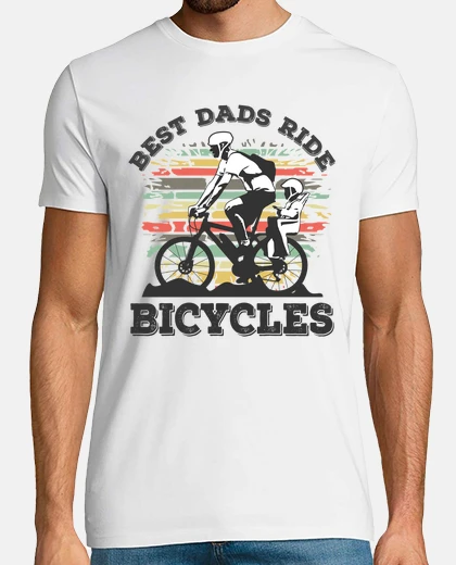 Camiseta los mejores papás andan en bicicleta ci