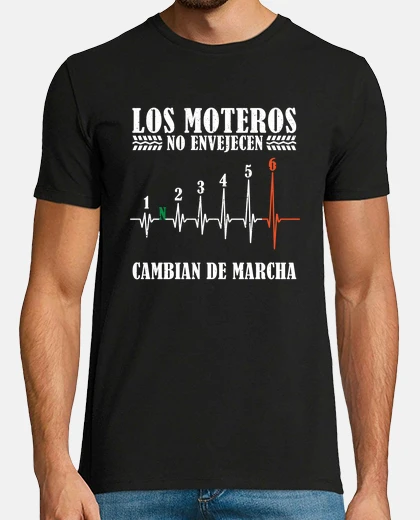 Camiseta Los moteros no envejecen cambian de mar