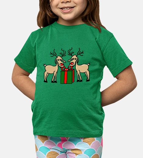 Ropa Los renos de Meneses. Ni&ntilde;o, manga corta, verde