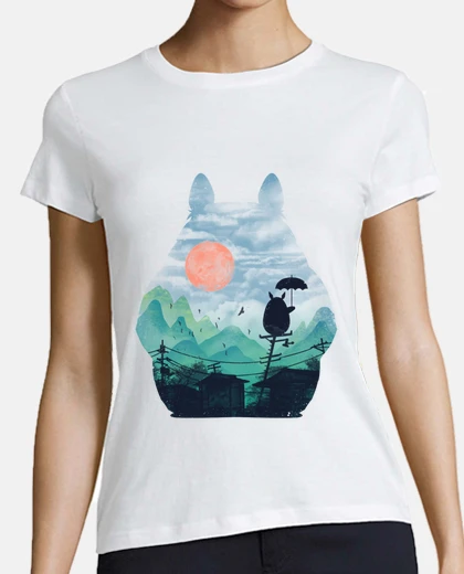 Playera los vecinos paisaje camisa mujer
