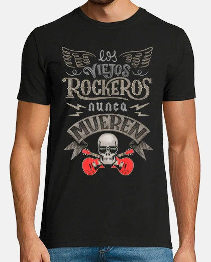 Playera Los viejos rockeros nunca mueren