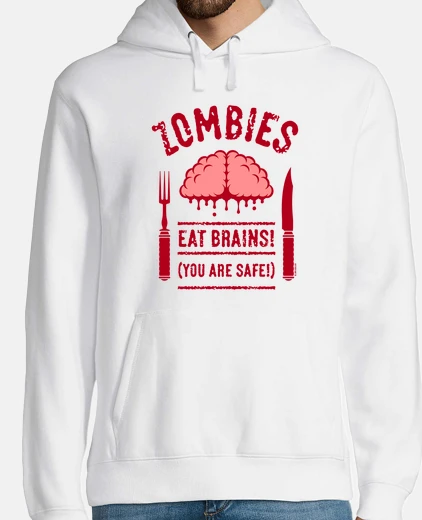 Sudadera los zombis comen cerebros - estás a sal