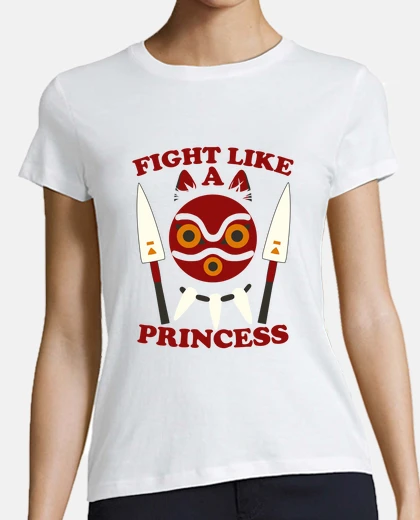 T-shirt lotta come la principessa - mononoke della principessa