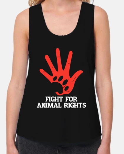 T-shirt lotta per i diritti degli animali vegan