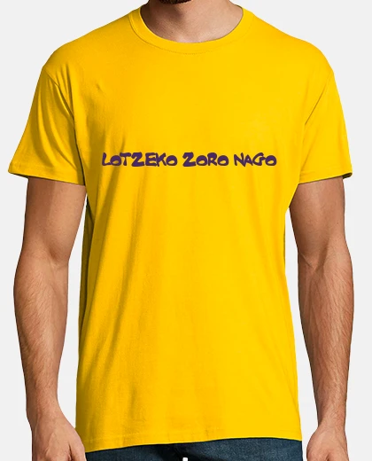 Tee-shirt lotzeko zoro nago-mutila
