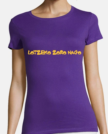 Tee-shirt lotzeko zoro nago-neska