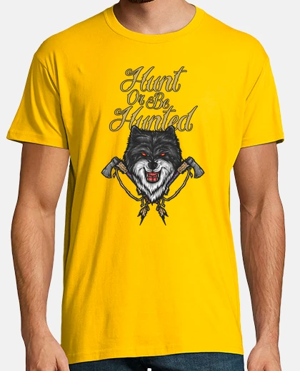 Tee-shirt loup and tomahawk