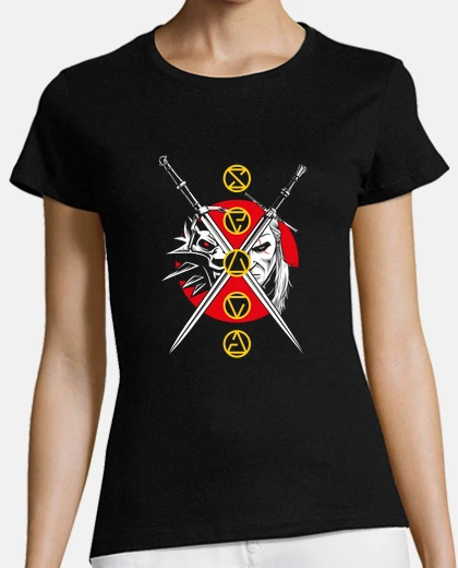 Tee-shirt loup blanc