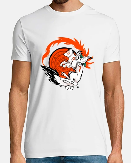Tee-shirt loup blanc déesse des hommes de chemise